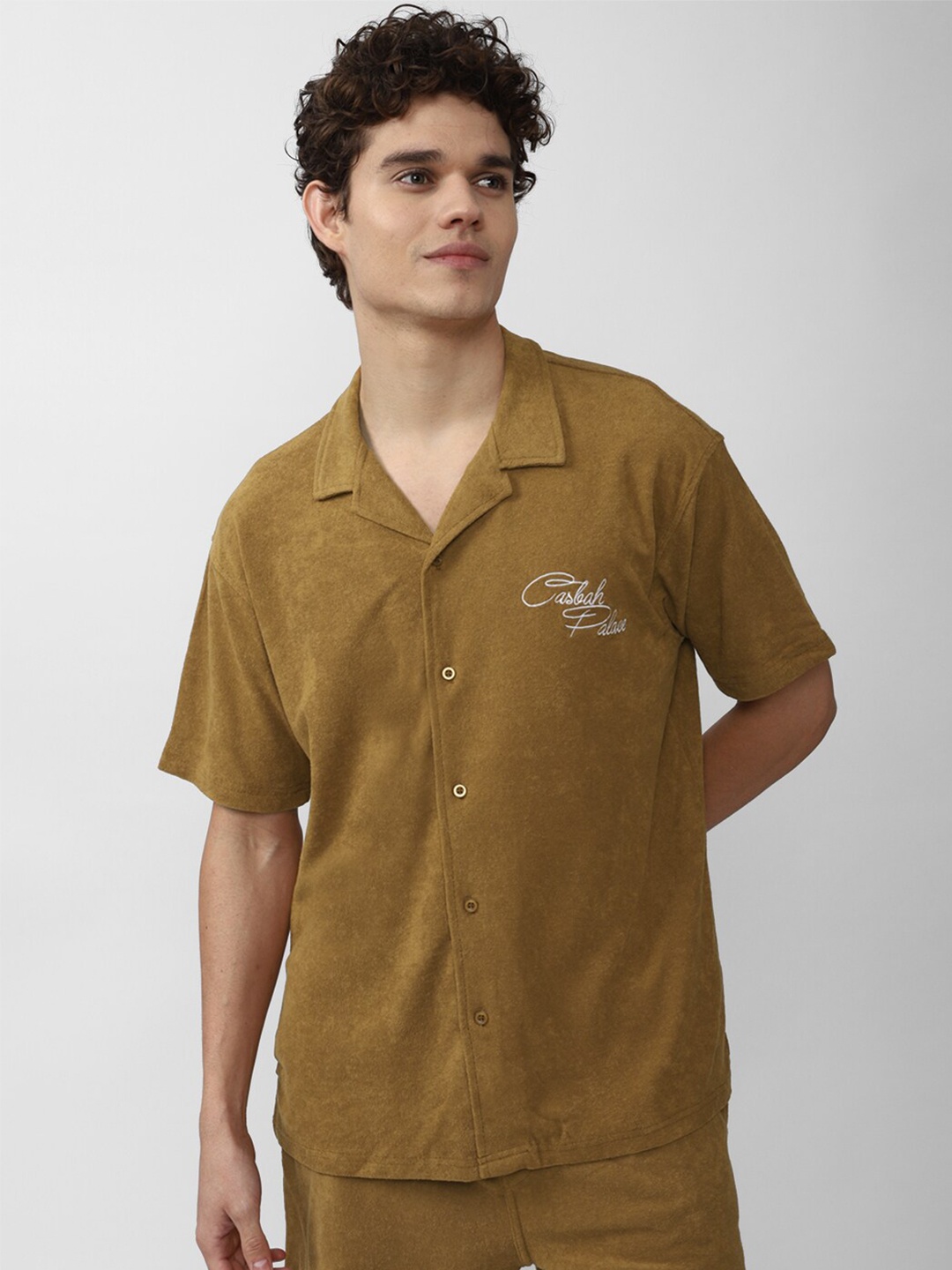 

FOREVER 21 Men Brown Casual Shirt