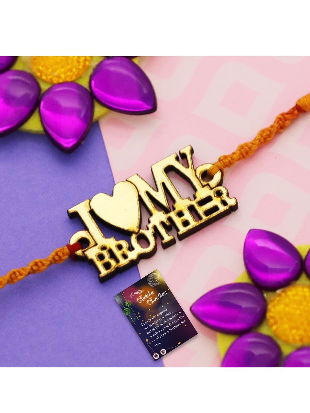 

Silver Shine 2 Rakhi with Roli Chawal, Multi