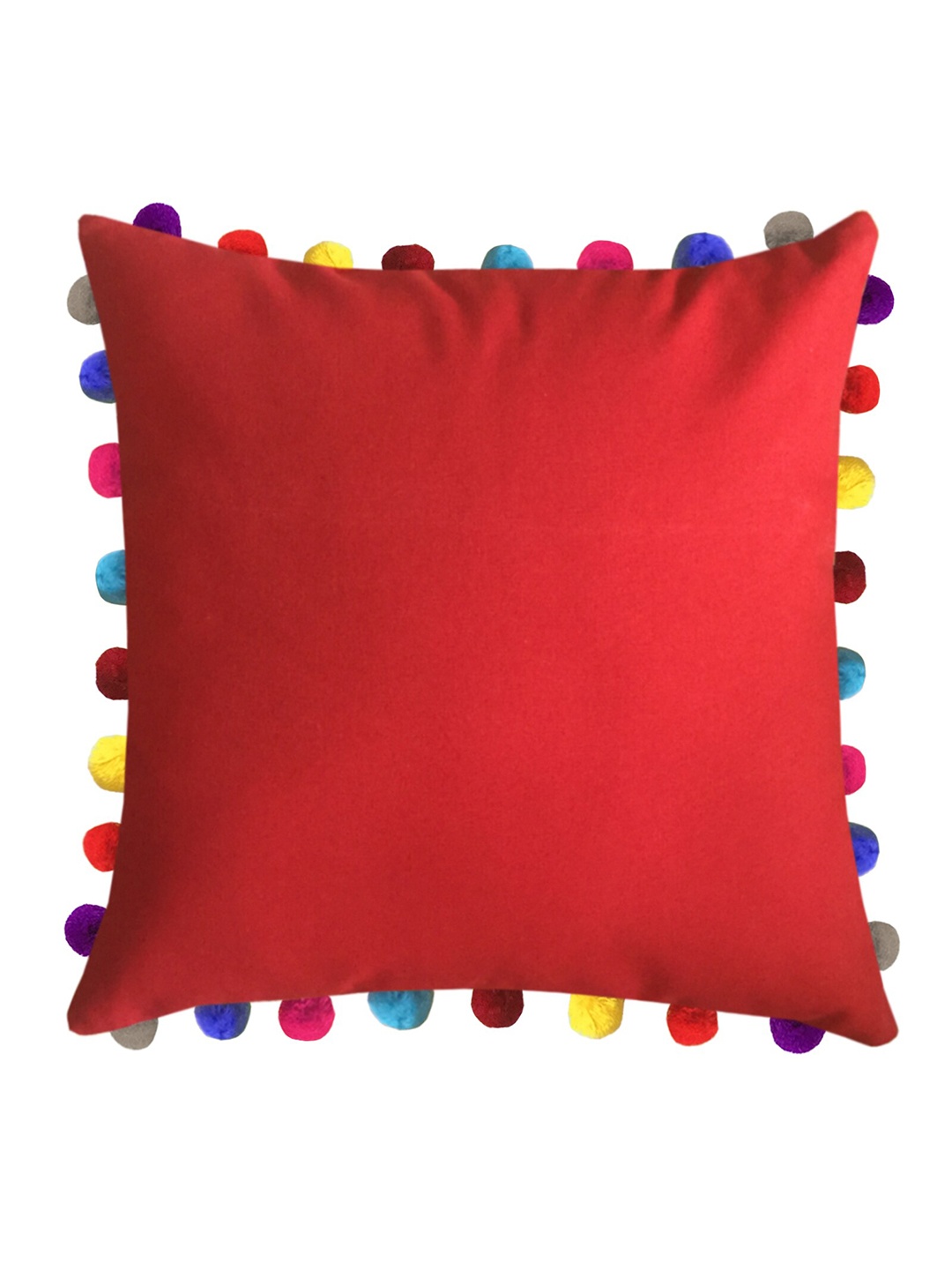 

Lushomes Red & Yellow Square Cushion Covers