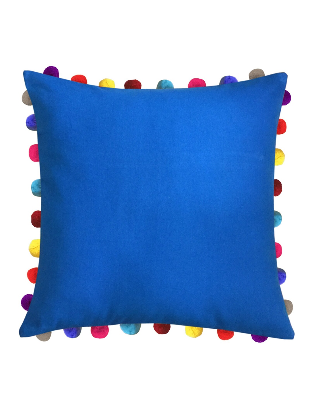 

Lushomes Blue & Red Square Cushion Covers