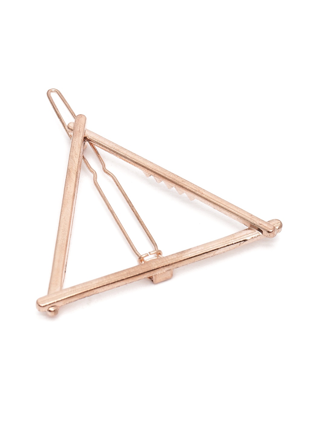 

I Jewels Rose Gold-Toned Triangular Hair Pin