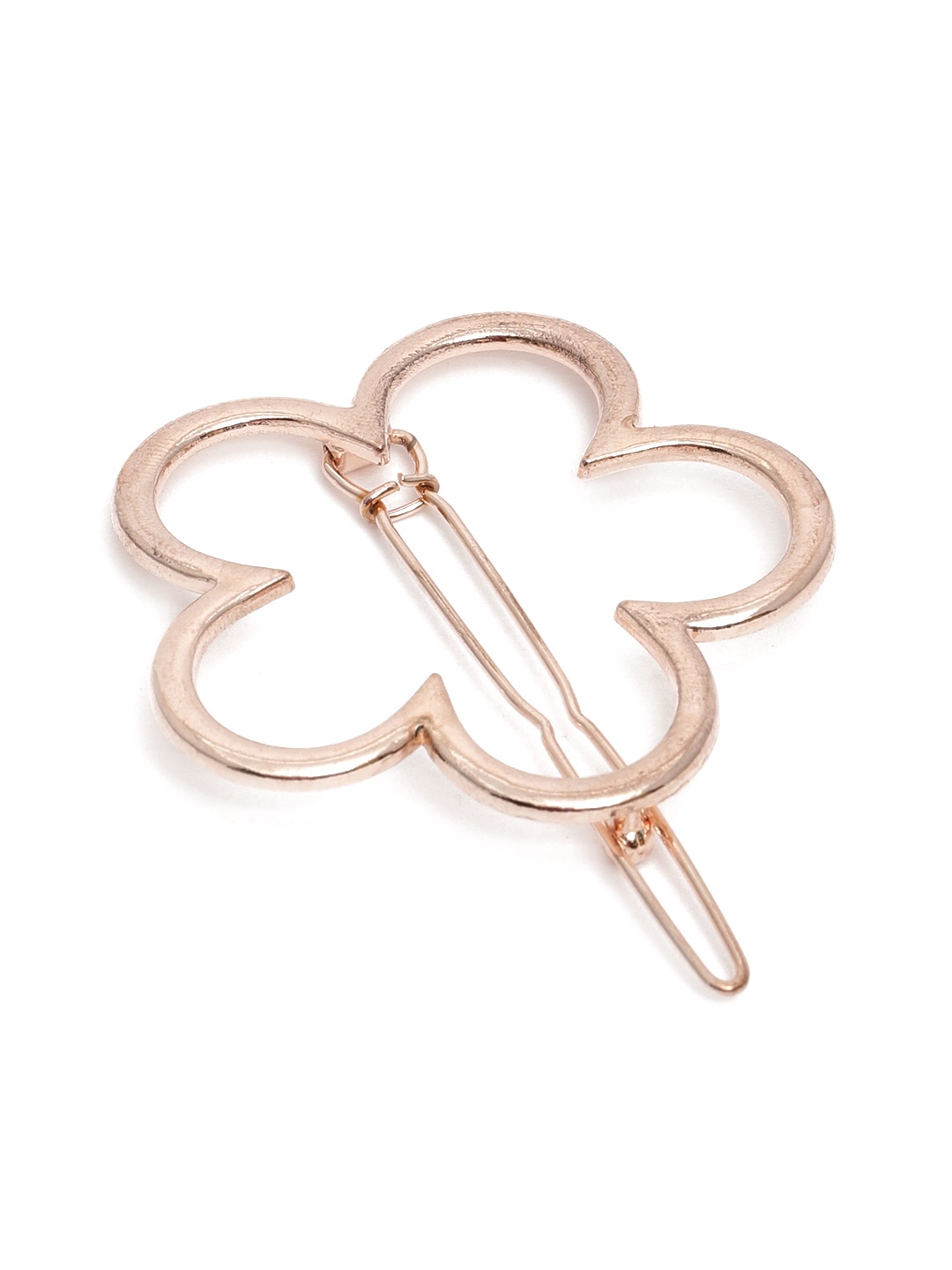 

I Jewels Rose Gold-Toned Floral Hair Pin