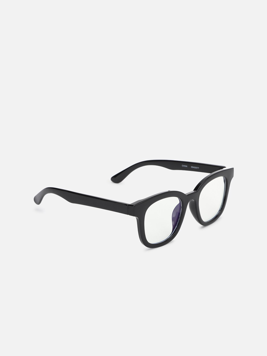 

FOREVER 21 Women Clear Lens & Black Square Sunglasses