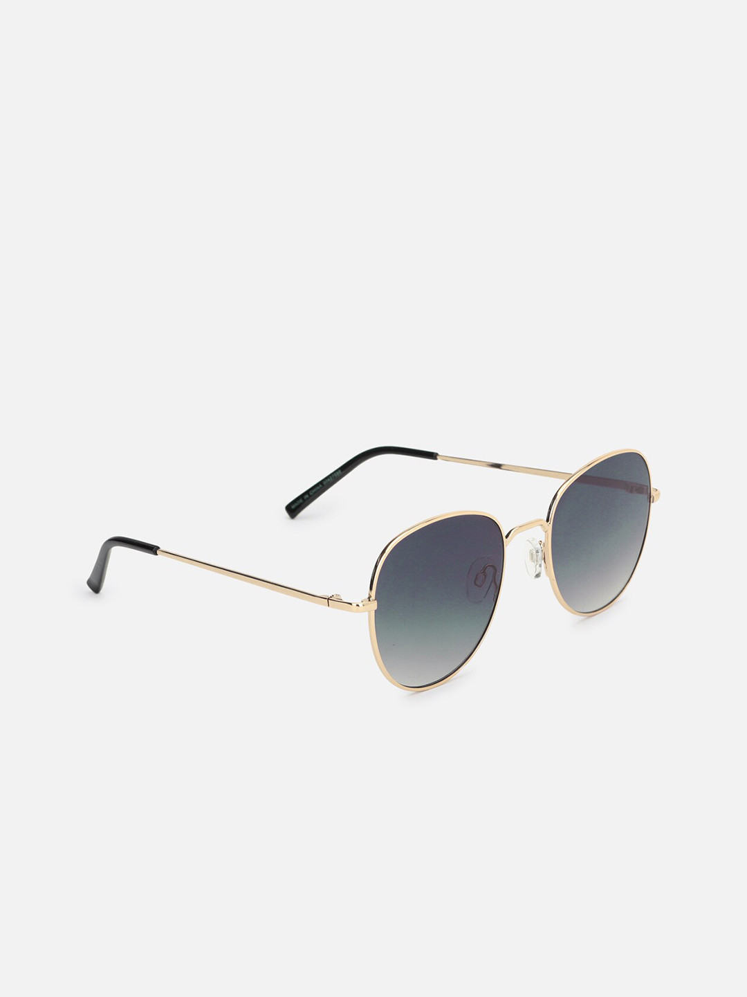 

FOREVER 21 Women Blue Lens & Gold-Toned Aviator Sunglasses