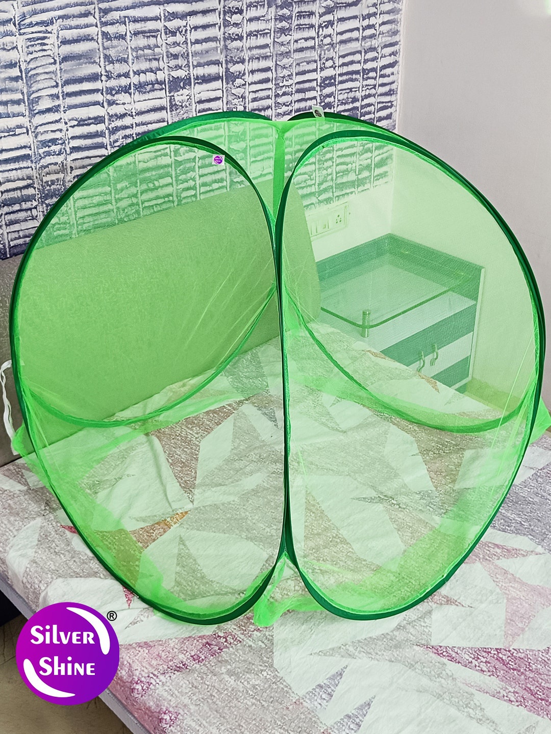 

Silver Shine Green Solid Foldable Mosquito Nets