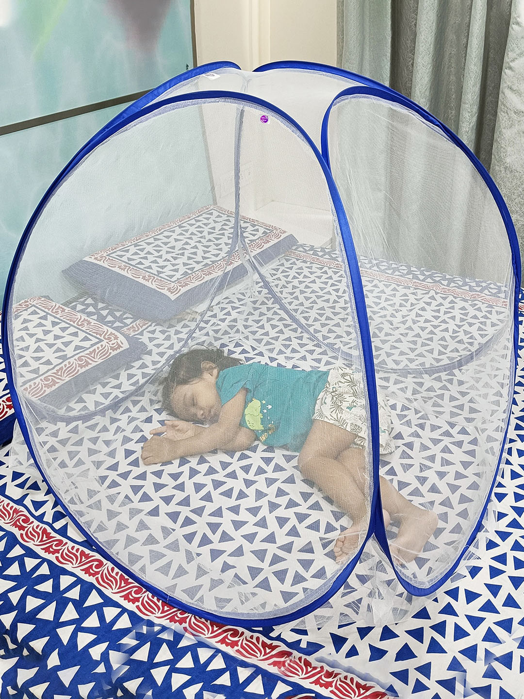 

Silver Shine Kids Blue Foldable Mosquito Net