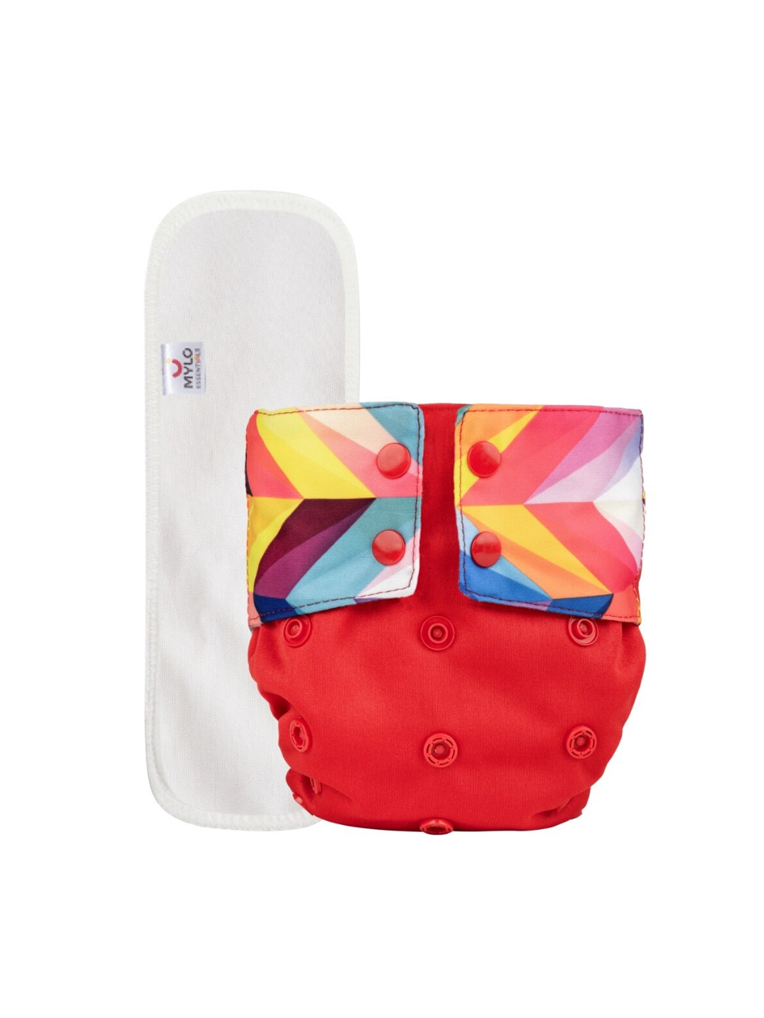 

Mylo Red Washable & Reusable Cloth Diaper
