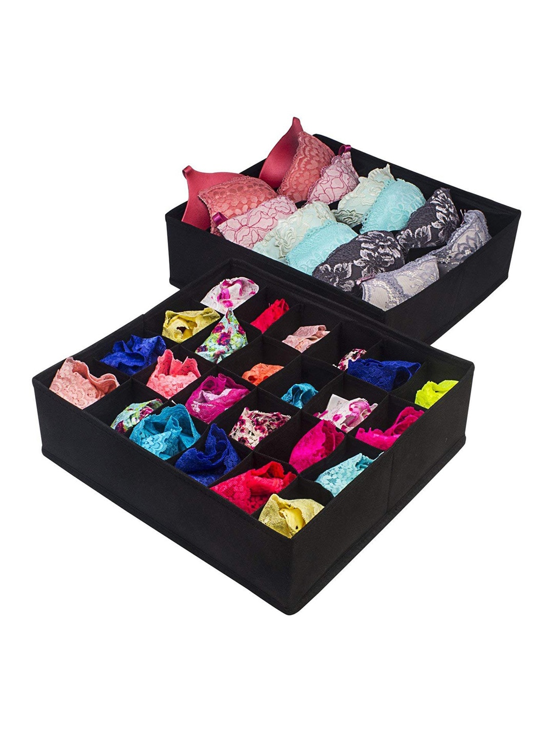 

HOUSE OF QUIRK Black Solid Drawer Organisers
