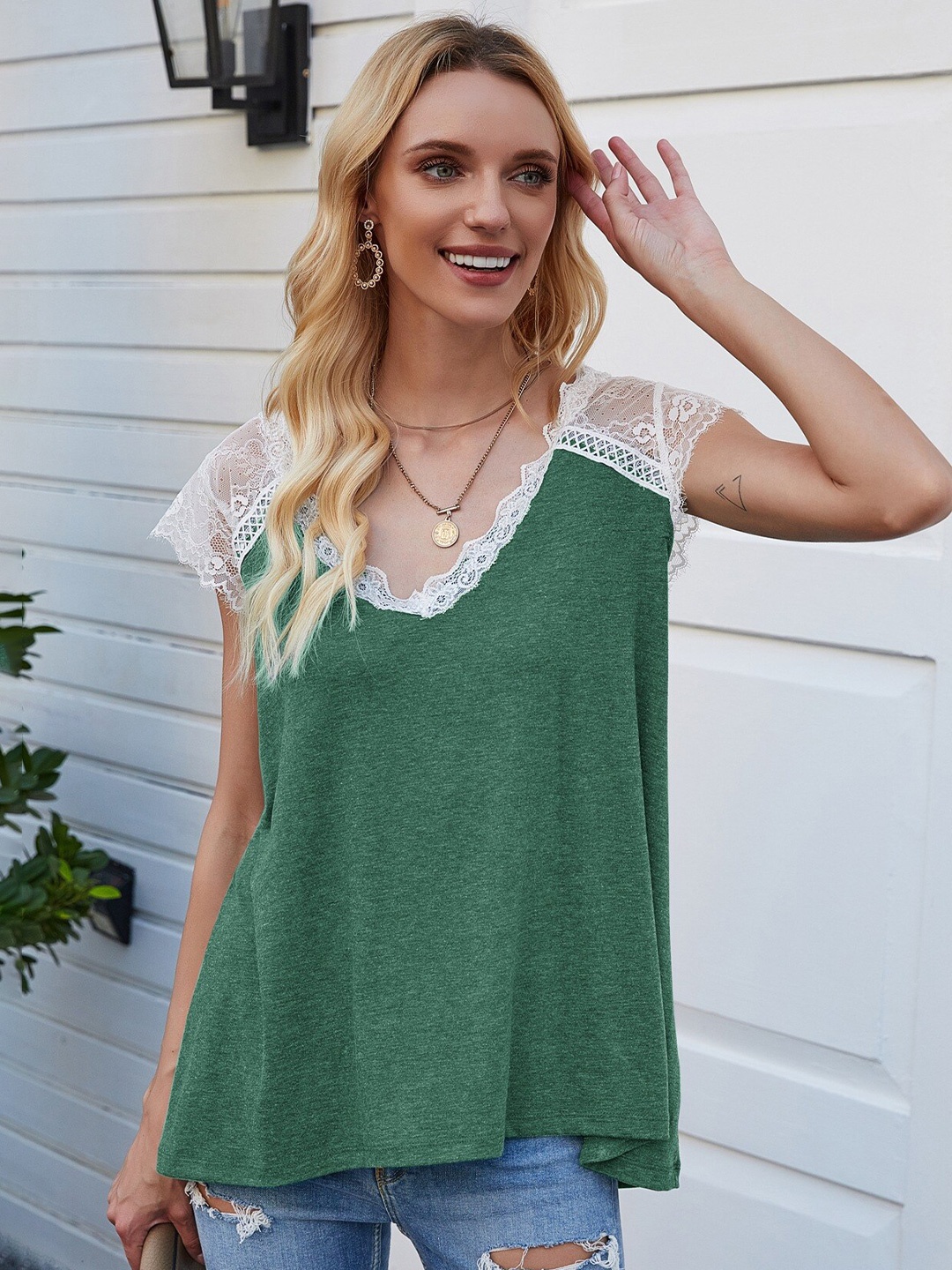

BoStreet Green Top