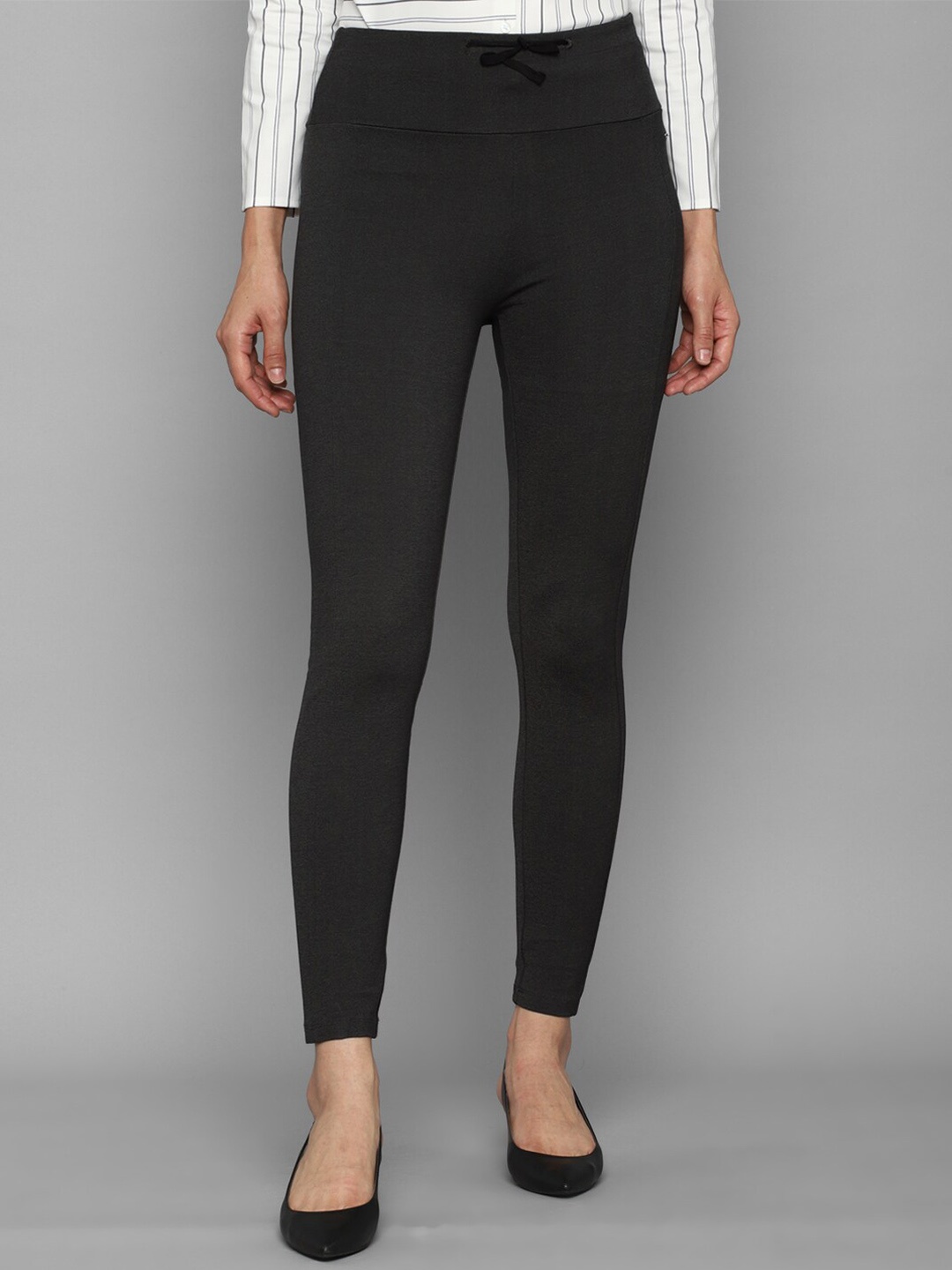 

Allen Solly Woman Women Grey Trousers