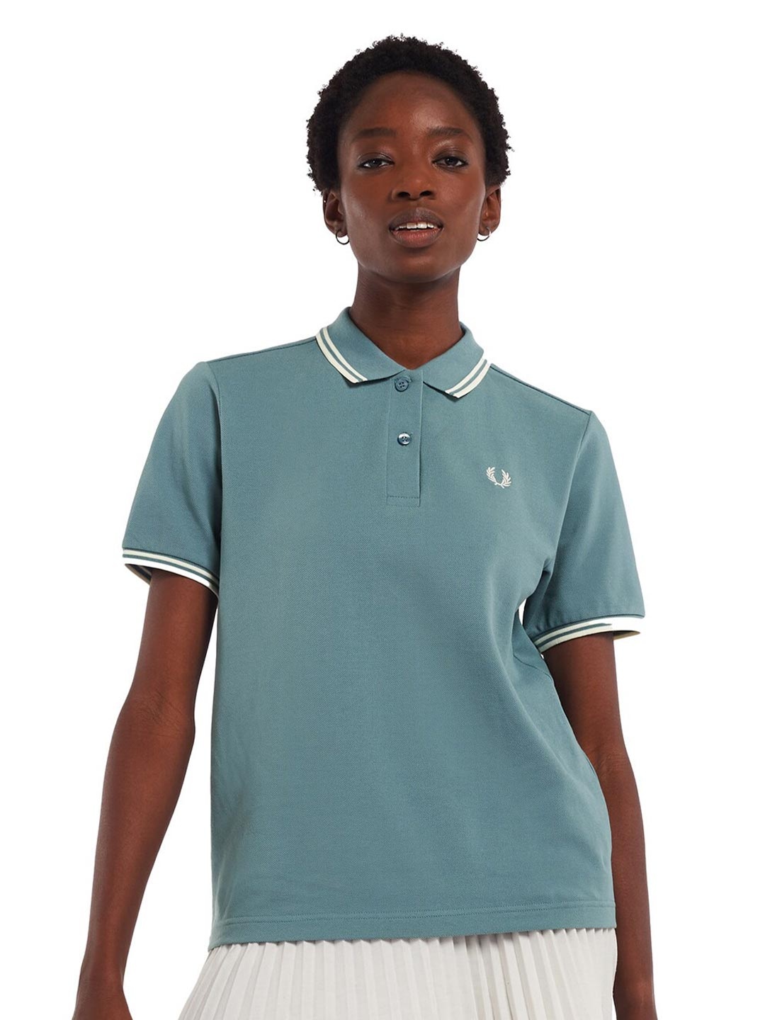 

Fred Perry Blue Shirt Style Top
