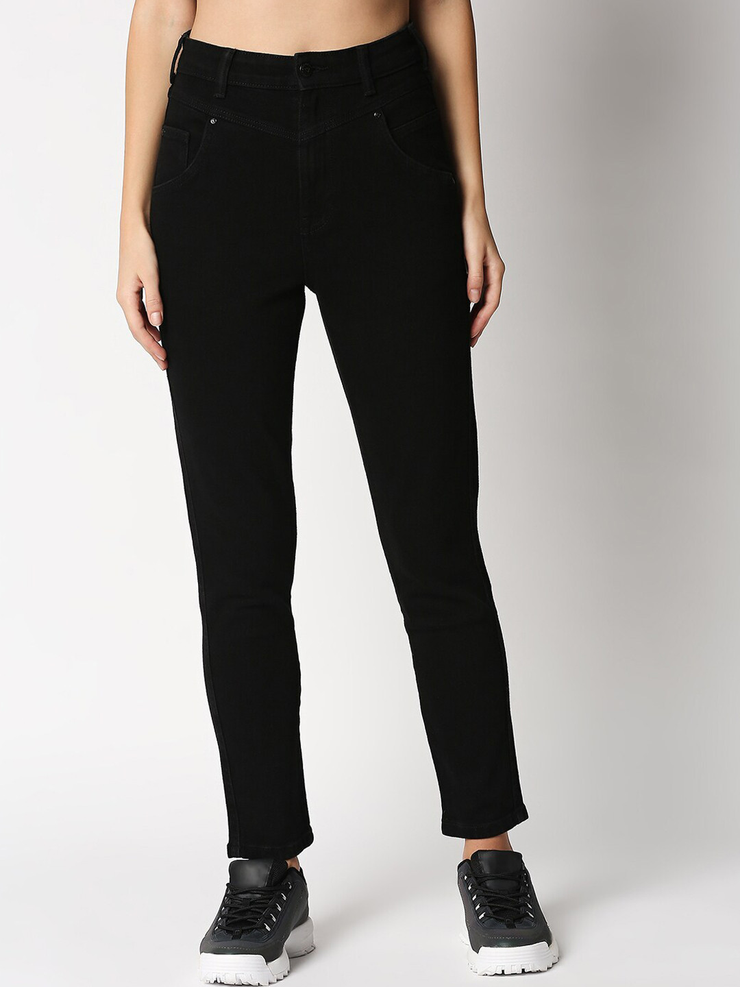 

LOVEGEN Women Black High-Rise Stretchable Jeans