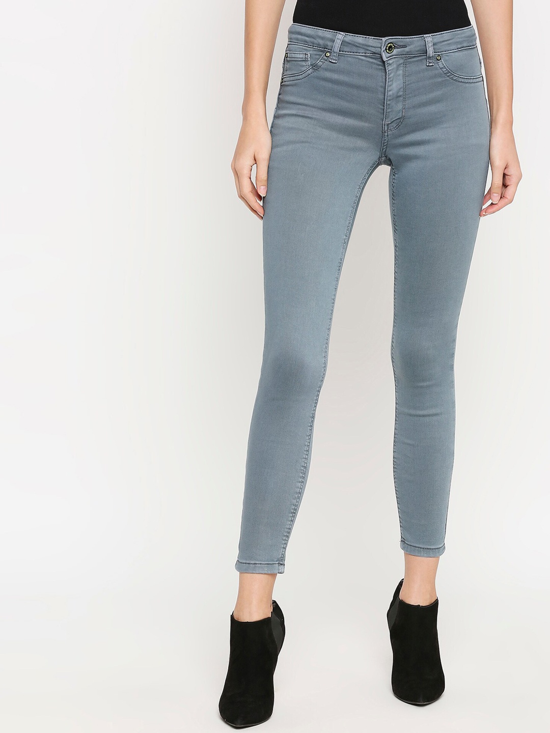 

LOVEGEN Women Grey Skinny Fit Stretchable Jeans