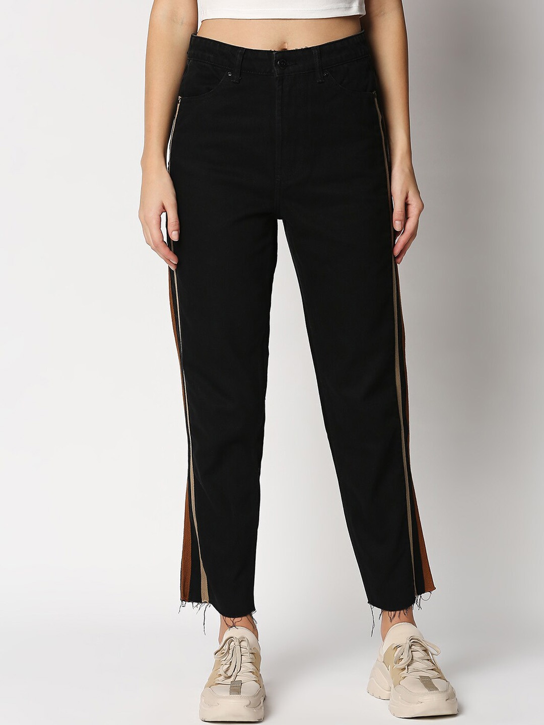 

LOVEGEN Women Black High-Rise Jeans