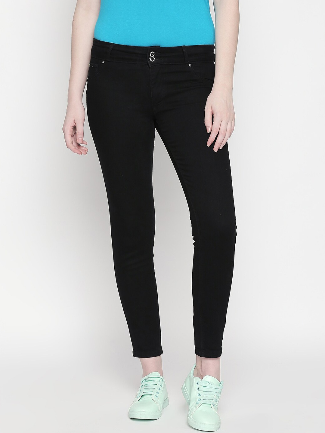 

LOVEGEN Women Black Skinny Fit Stretchable Jeans