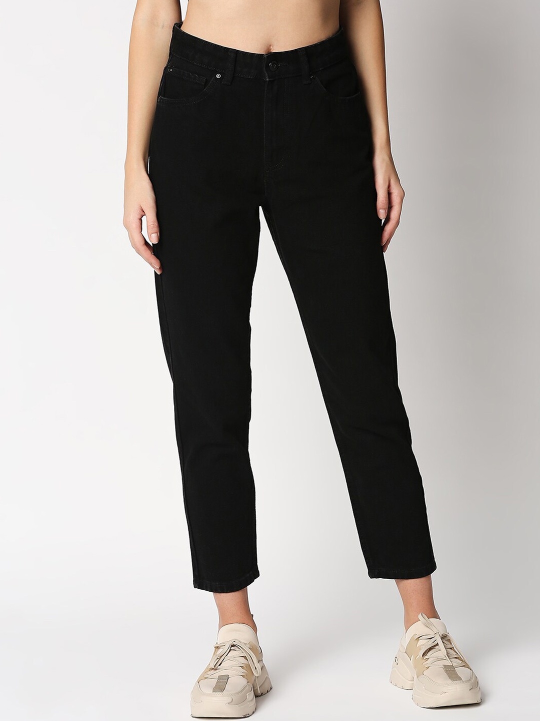 

LOVEGEN Women Black High-Rise Jeans