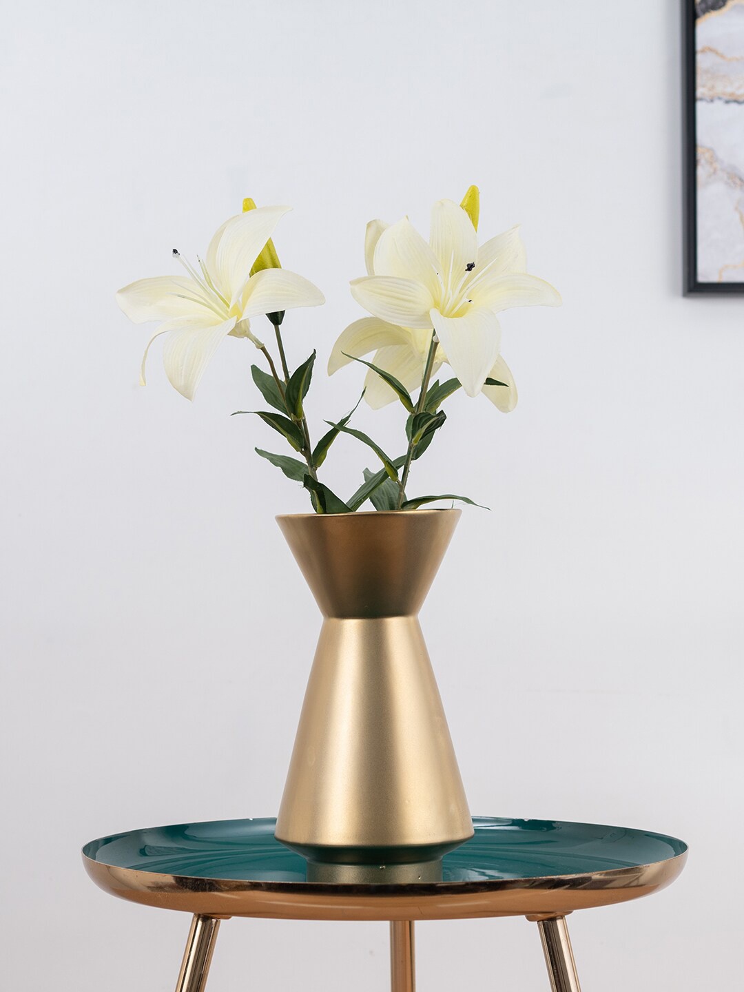 

HomeTown Gold-Toned Alura Ceramic Vase