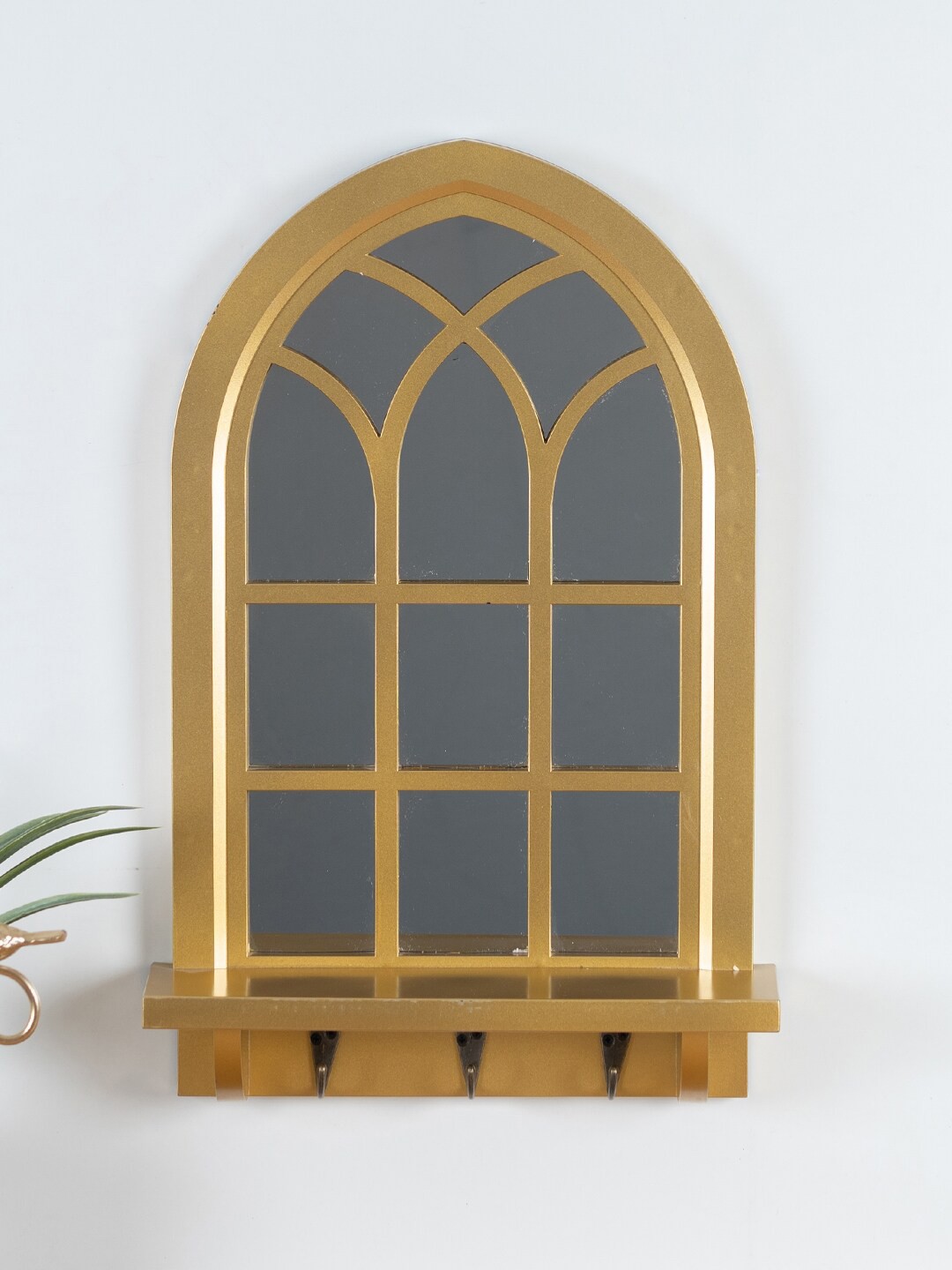 

HomeTown Gold-Toned Solid Mirrors & Hooks