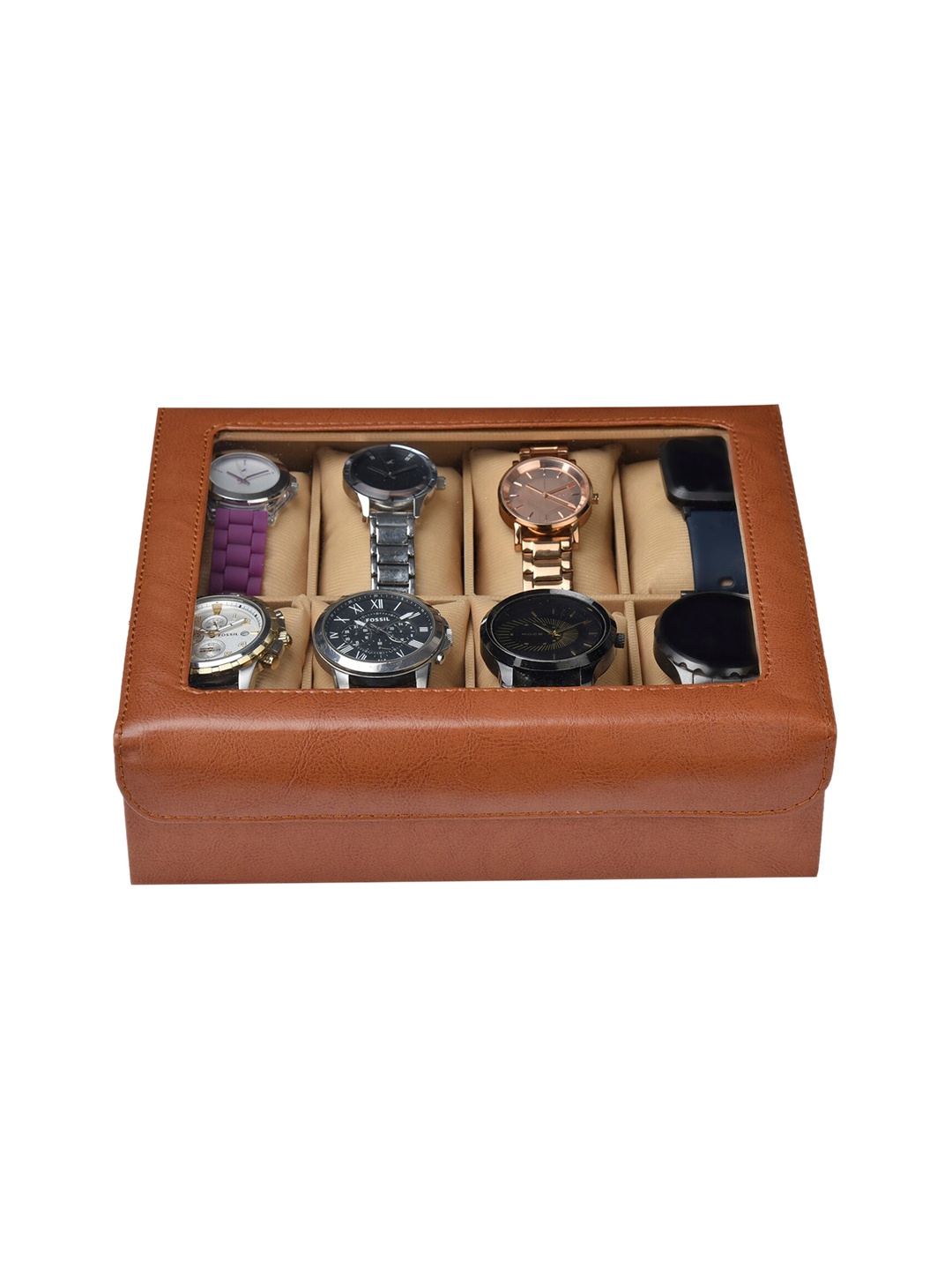 

essart Brown Solid Watch Organiser Box