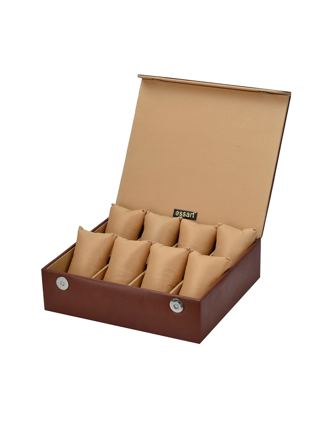 

essart 8 Slots Brown Watch Organiser Box