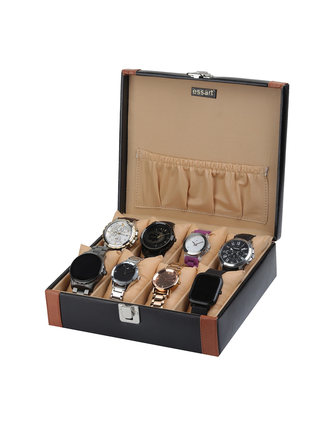 

essart 8 Slot Black Watch Organiser Box