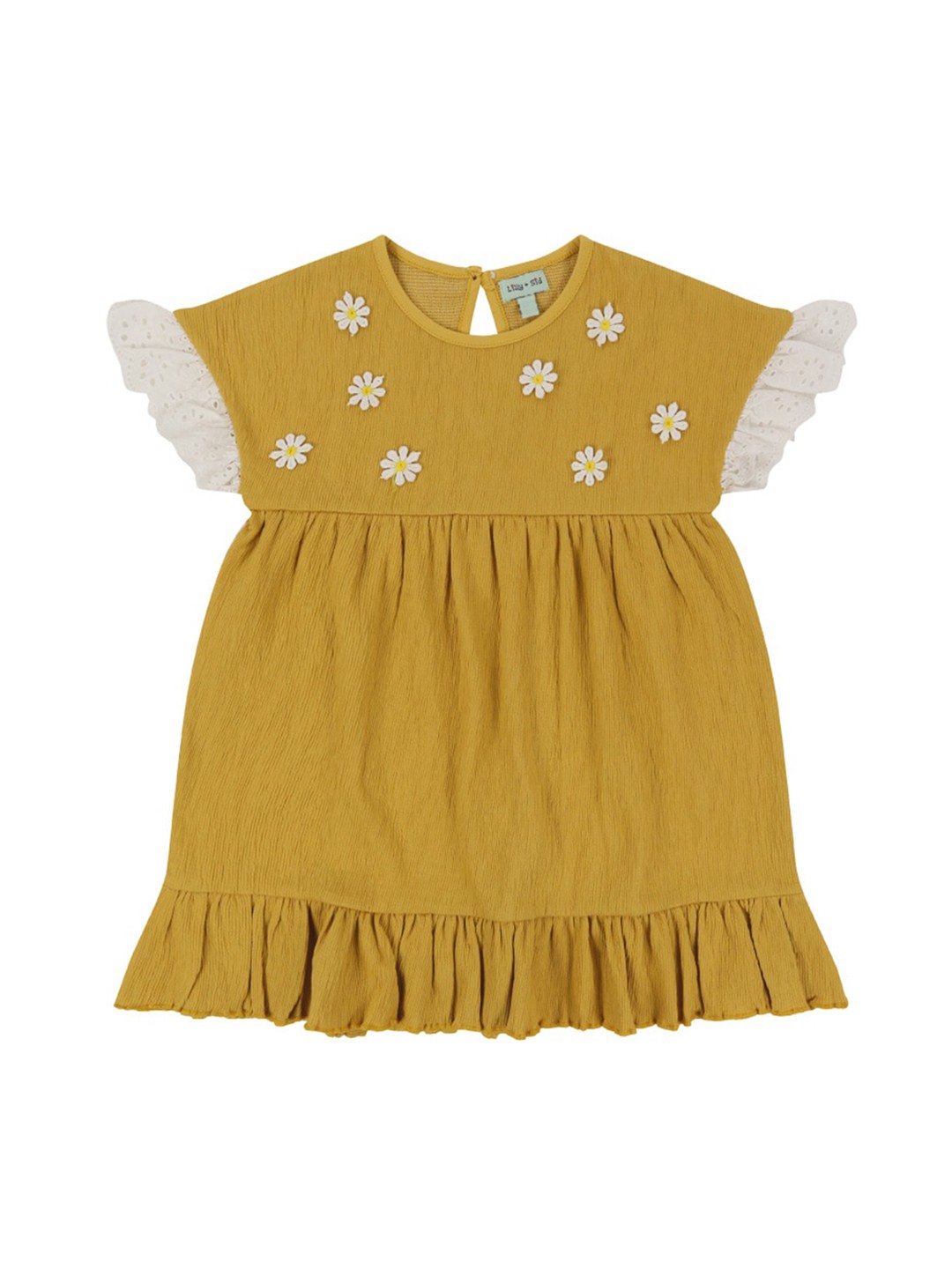 

Lilly and Sid Yellow & White Floral Organic Cotton Dress