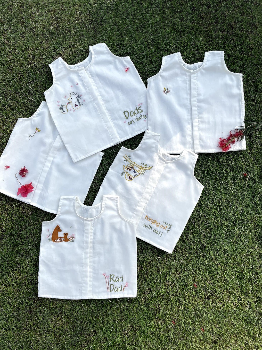 

Bhaakur Kids Set of 5 White Comfort Casual Shirt