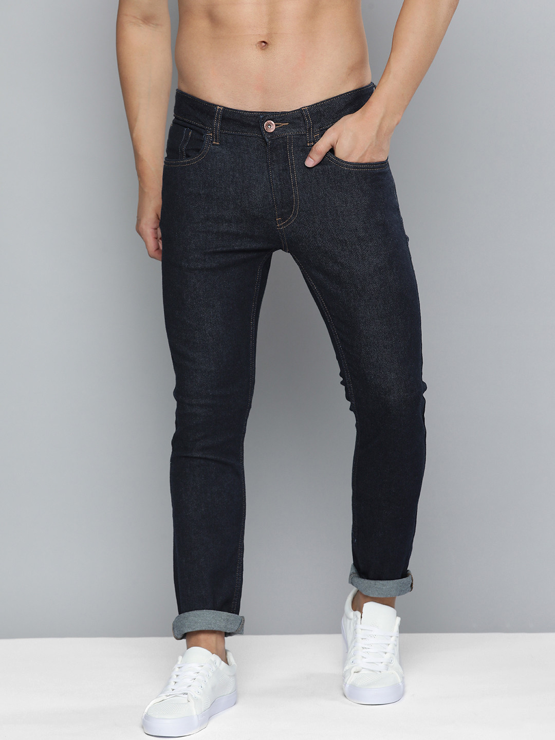 

Flying Machine Men Blue Michael Slim Tapered Fit Stretchable Jeans