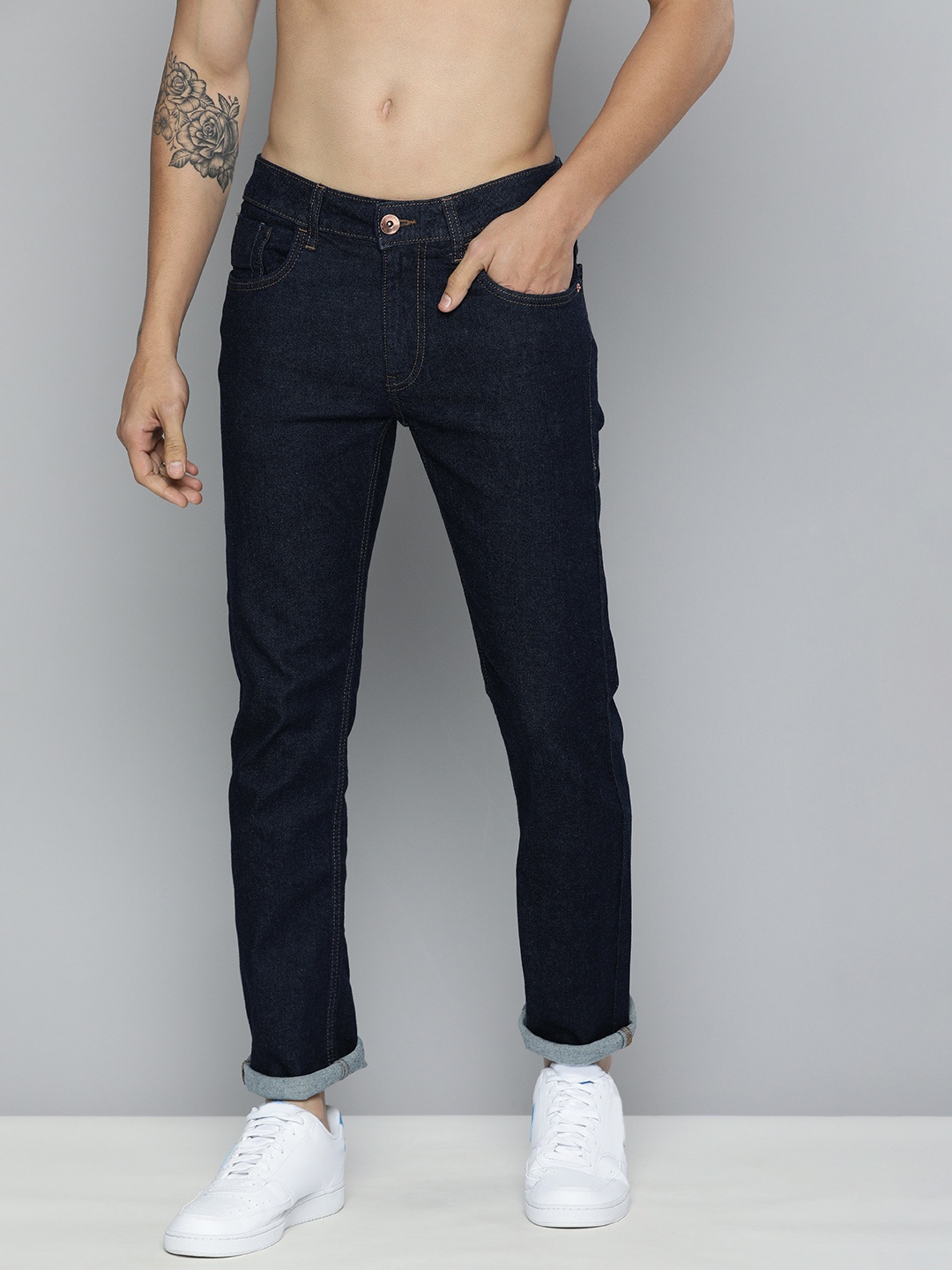 

Flying Machine Men Blue Michael Slim Fit Mid-Rise Light Fade Stretchable Jeans