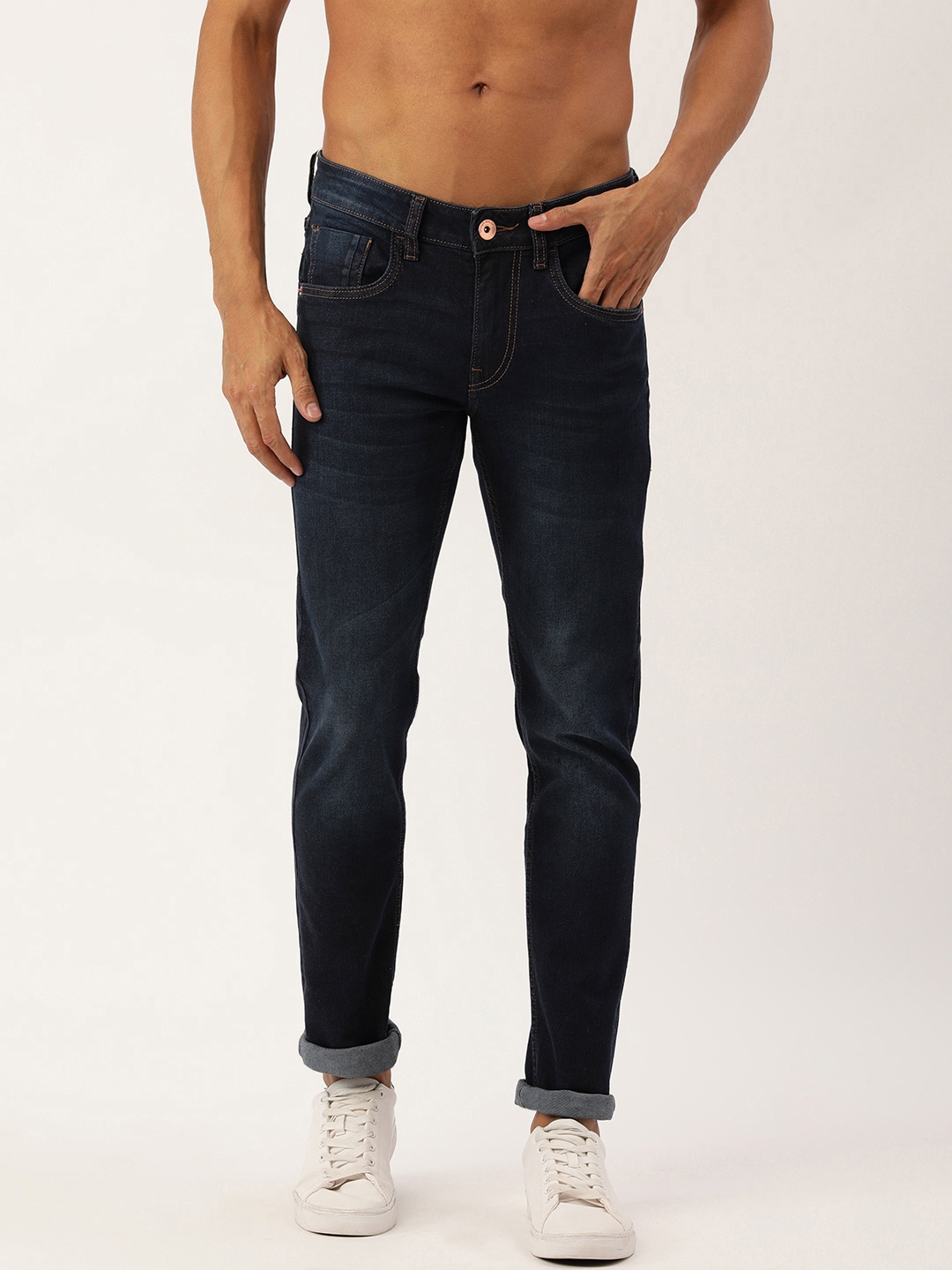 

Flying Machine Men Blue Jackson Skinny Fit Low-Rise Light Fade Stretchable Jeans