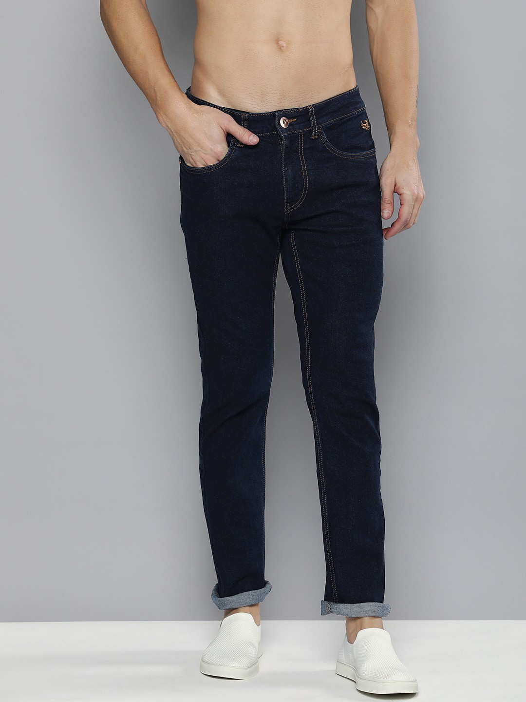 

Flying Machine Men Blue Micheal Slim Tapered Fit Stretchable Jeans