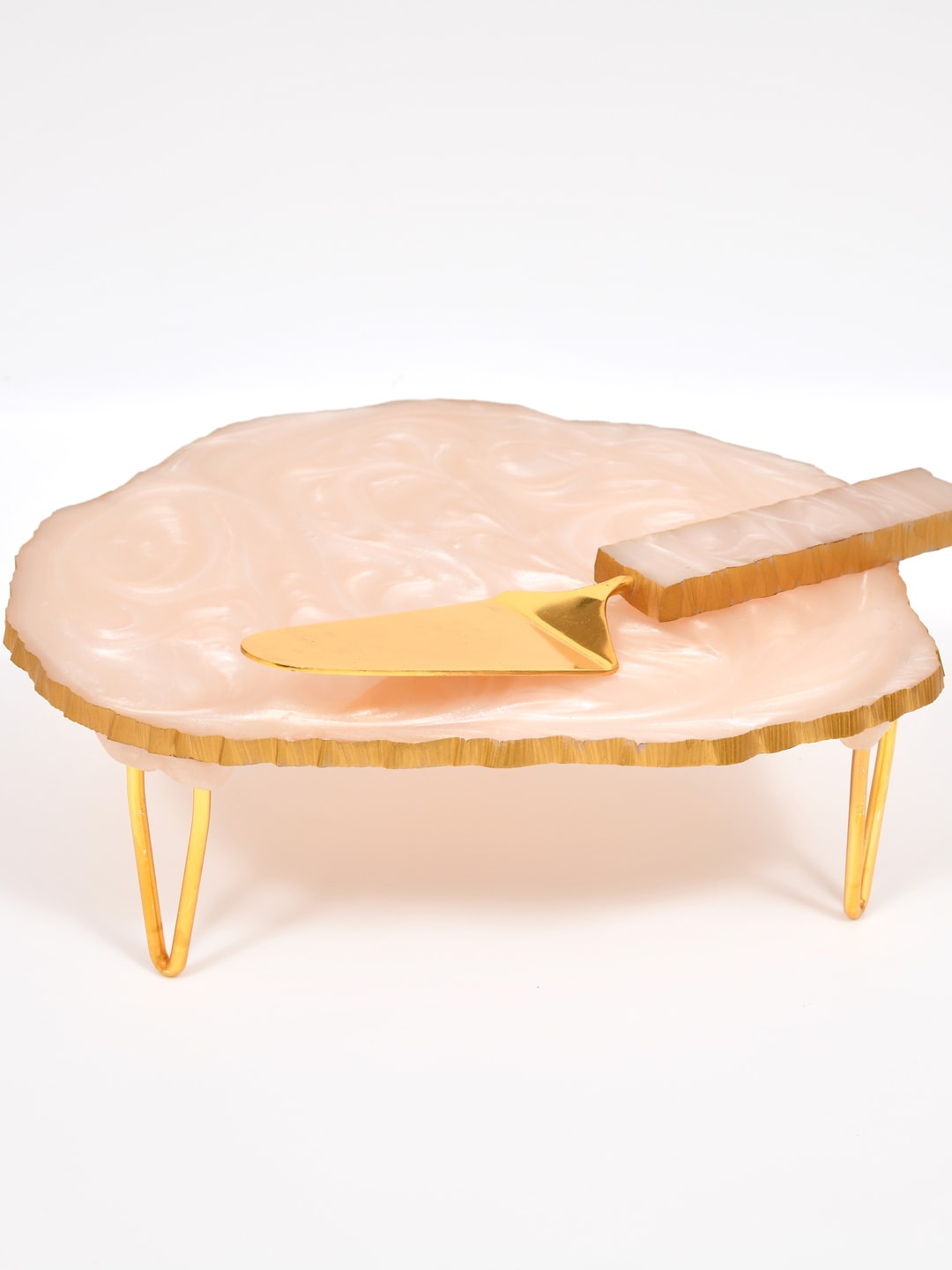 

Clasiko Pink Cake Stand With Server