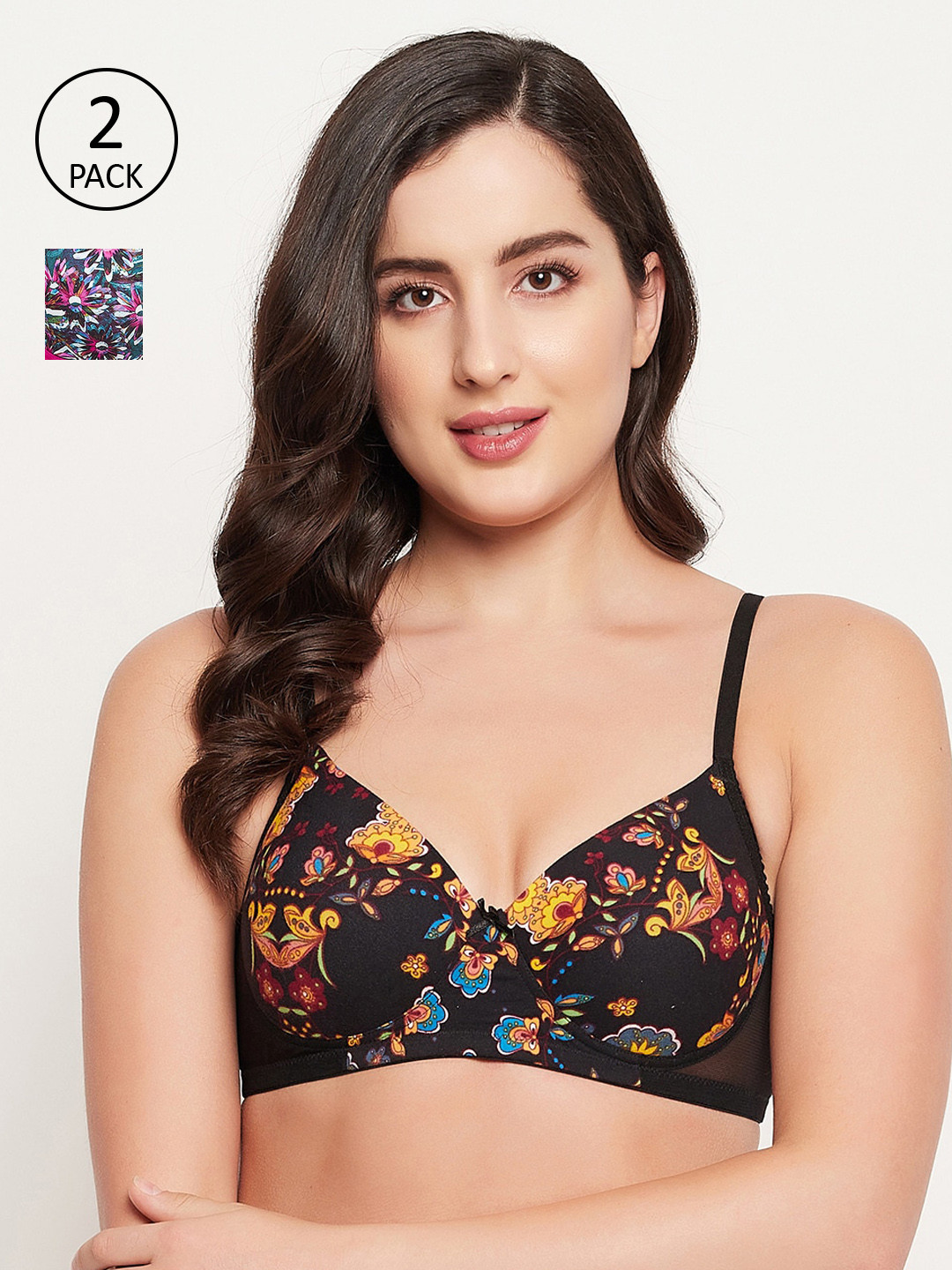 

Clovia Women Multi Bra, Pink