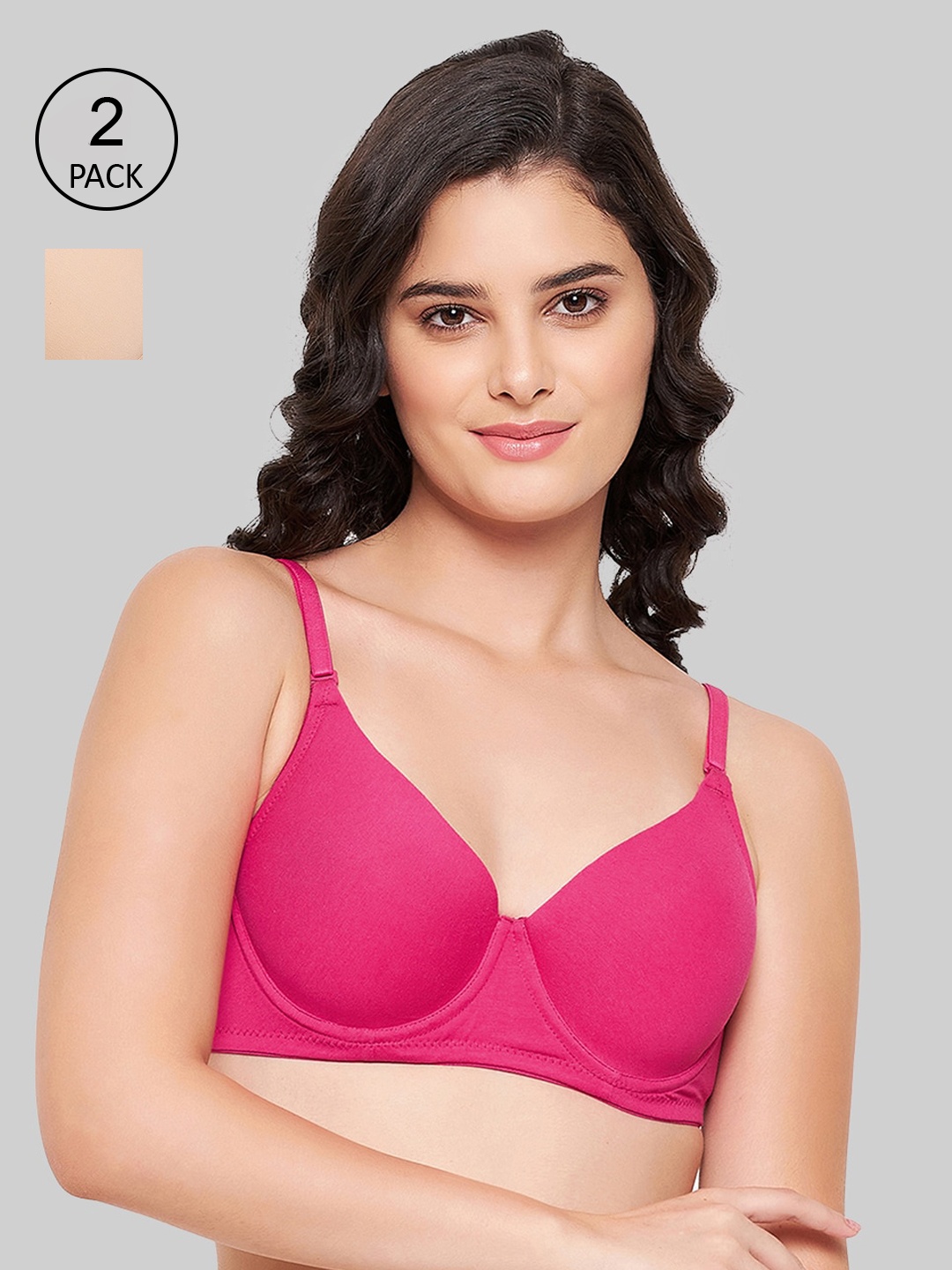 

Clovia Women Multi Bra, Beige
