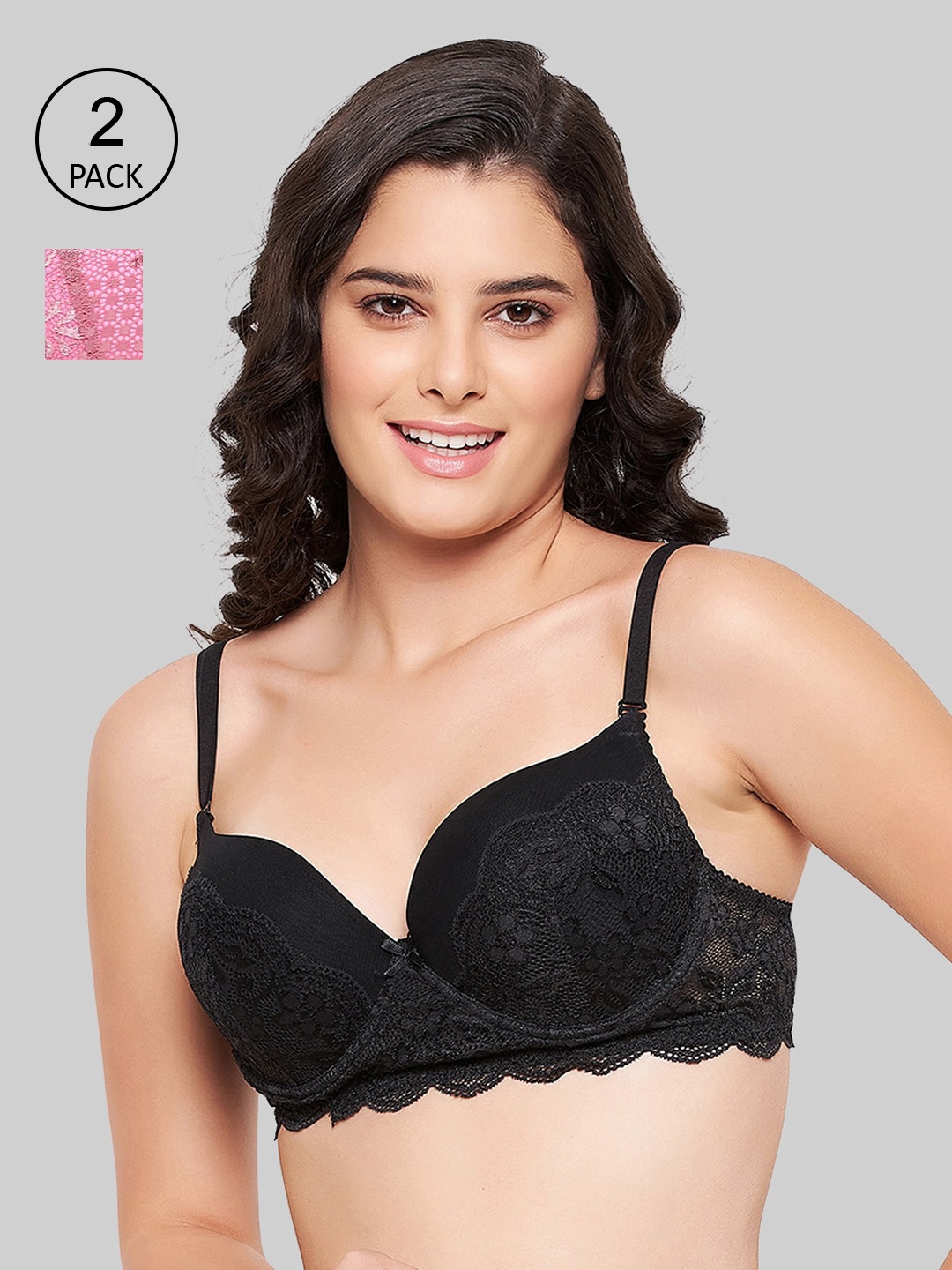 

Clovia Women Multi Bra, Black