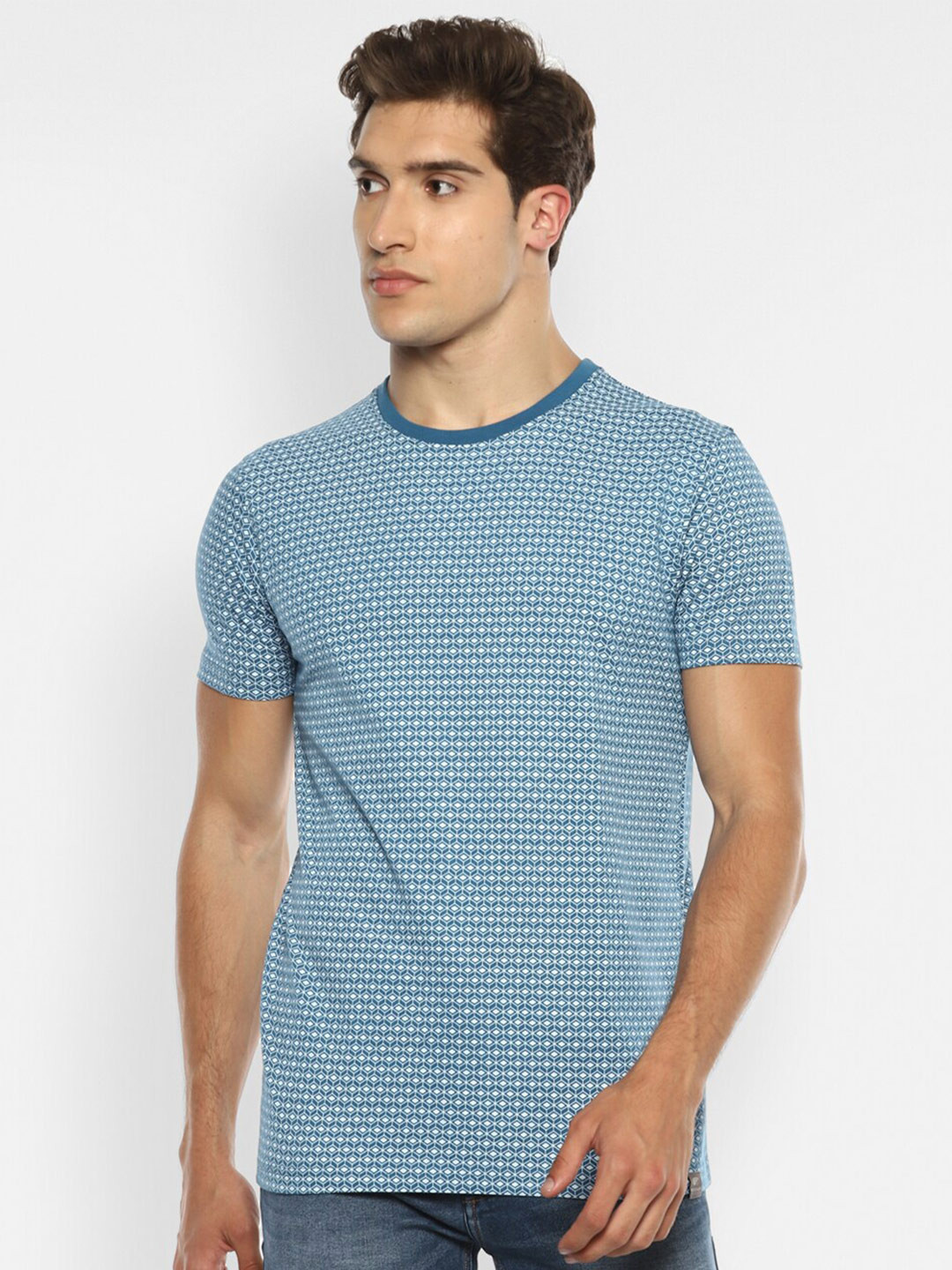 

Red Chief Men Blue Printed T-shirt