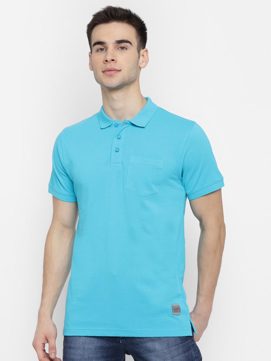 

Red Chief Men Blue Polo Collar T-shirt