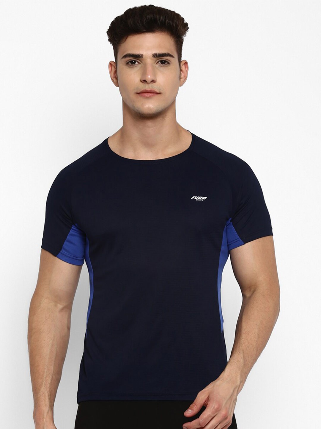 

FURO by Red Chief Men Navy Blue T-shirt