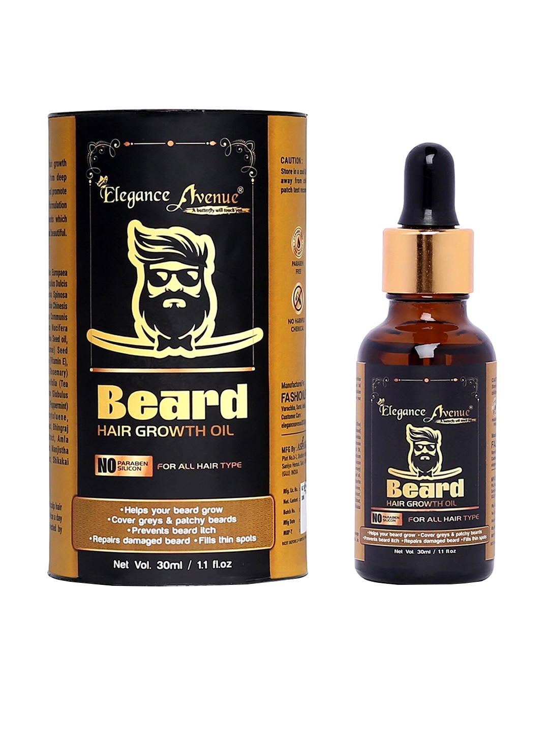 

Elegance Avenue Men Beard Oil 30ml, White