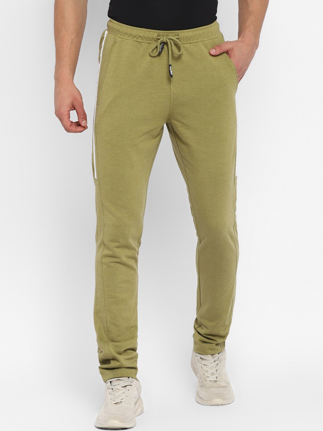 

Red Chief Men Olive Green Slim Fit Track Pants