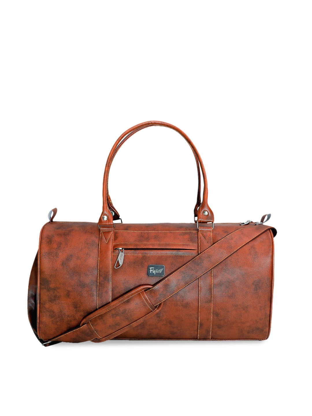 

Zombom Brown Printed Duffel Bag