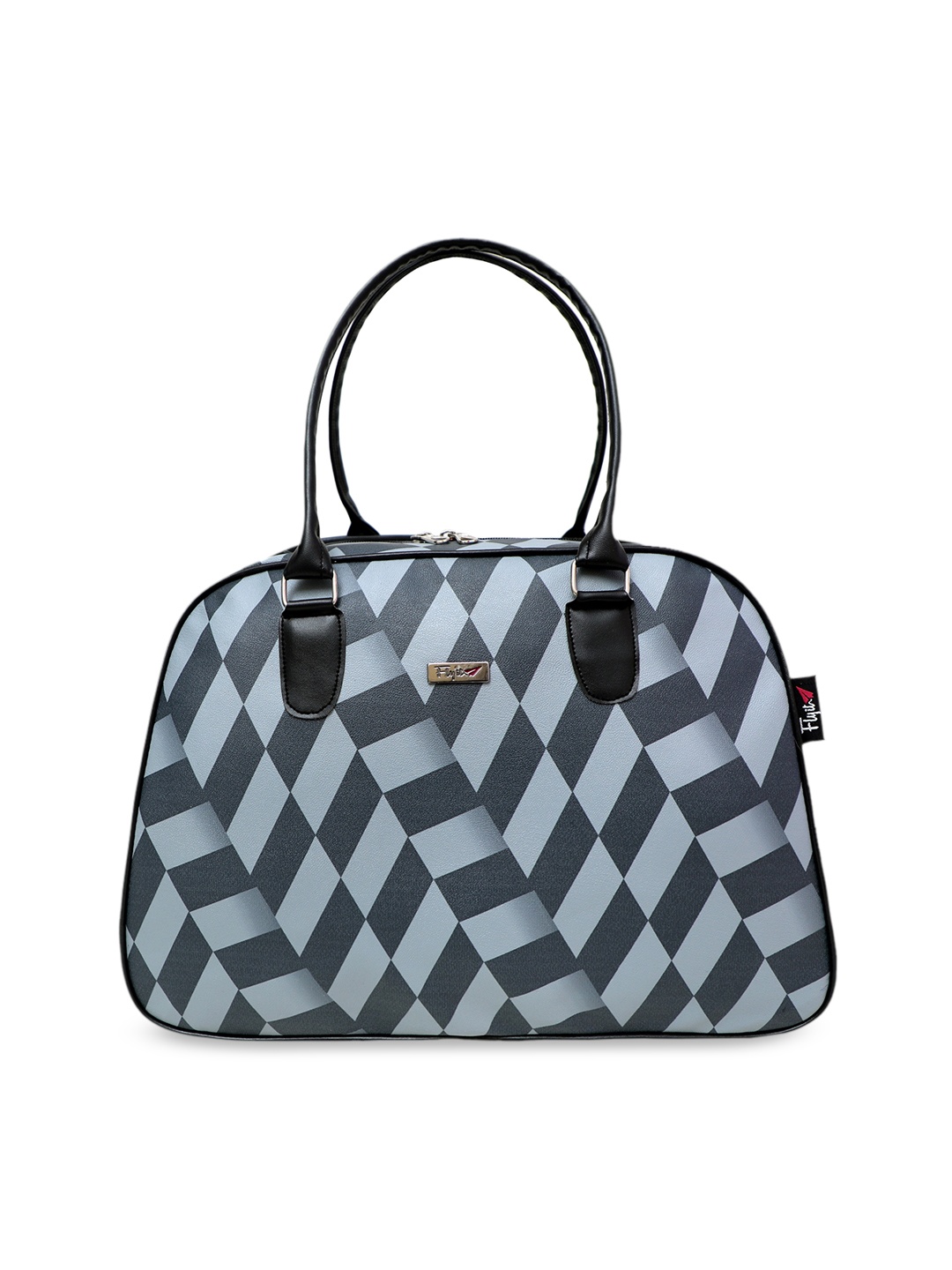 

Zombom Grey Printed Medium Duffel Bag