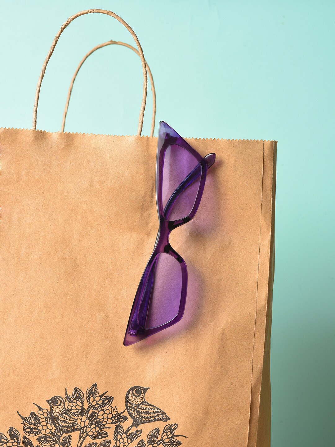 

HAUTE SAUCE by Campus Sutra Women Purple Lens & Purple Cateye Sunglasses with Polarised Lens
