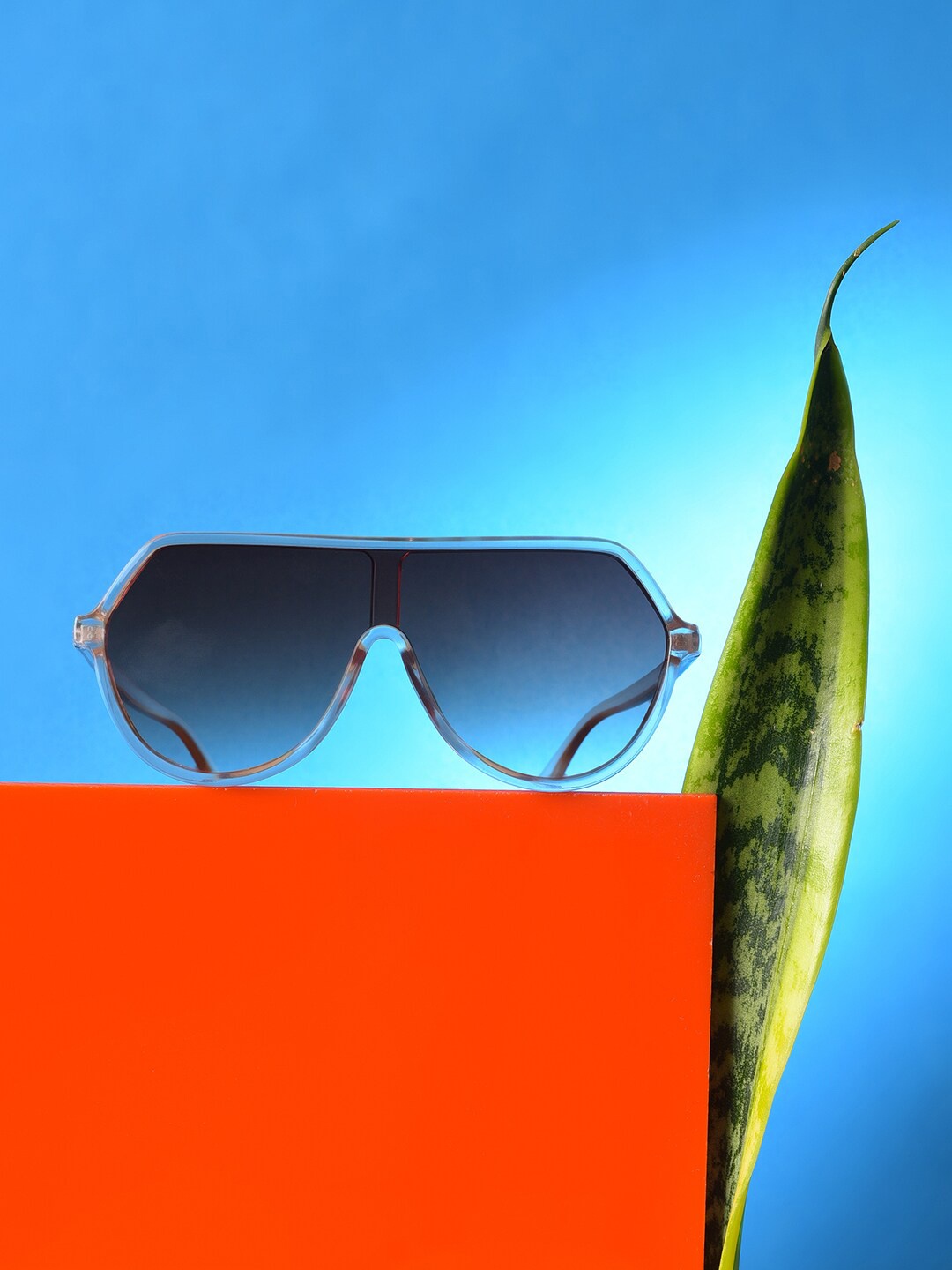 

HAUTE SAUCE by Campus Sutra Women Brown Lens & Pink Oversized Sunglasses with Polarised Lens, Peach