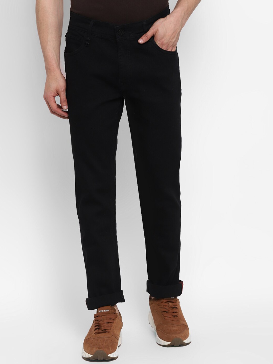 

Red Chief Men Black Stretchable Jeans
