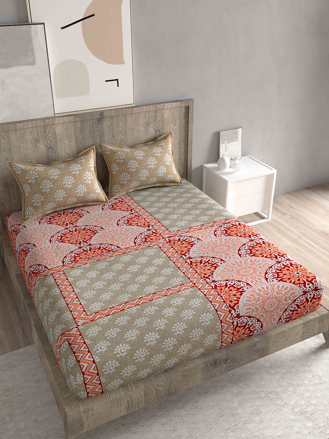 

Spangle Unisex Peach Bedsheets