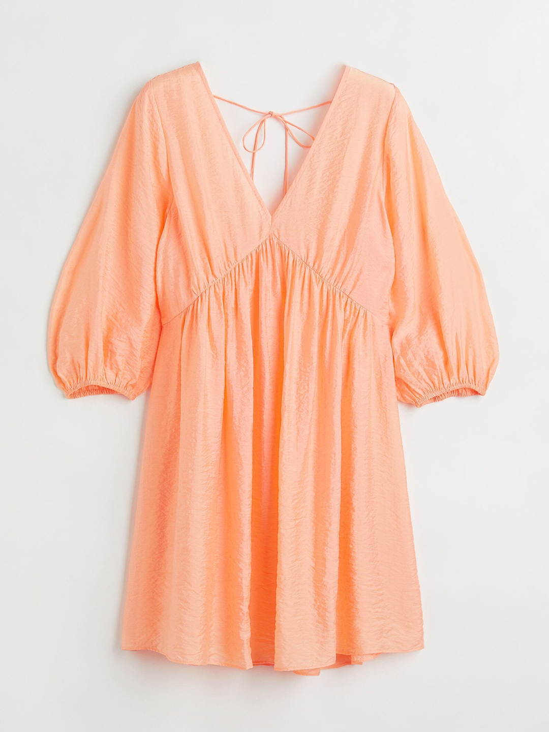 

H&M Women Orange V-neck Dress