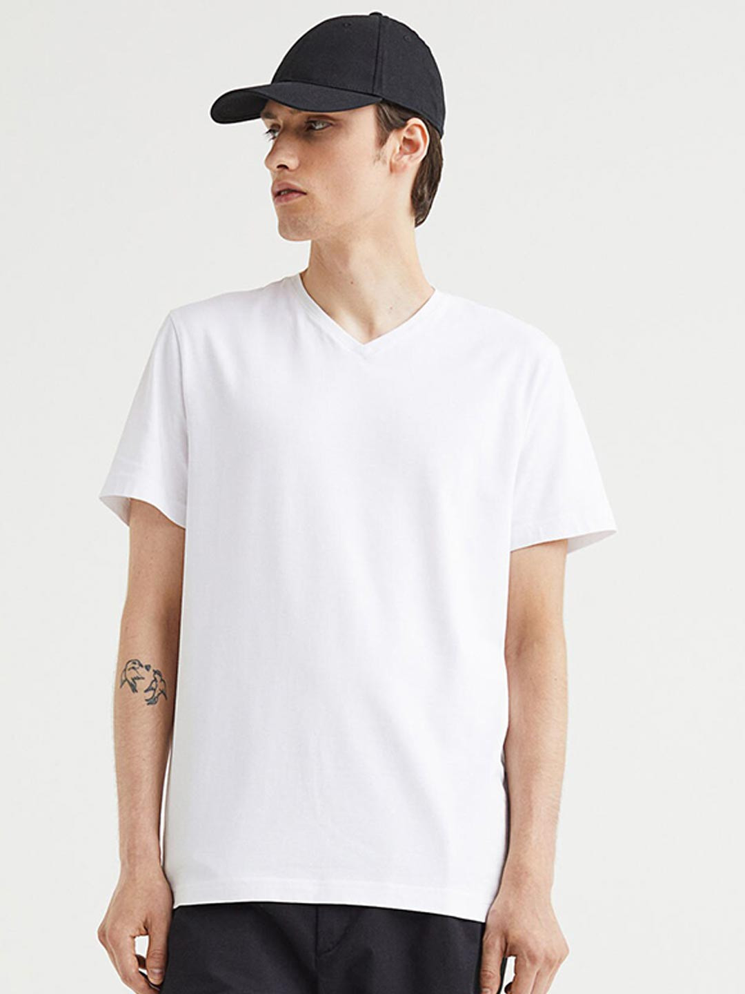 

H&M 3 Pack Slim Fit T-Shirts, Beige