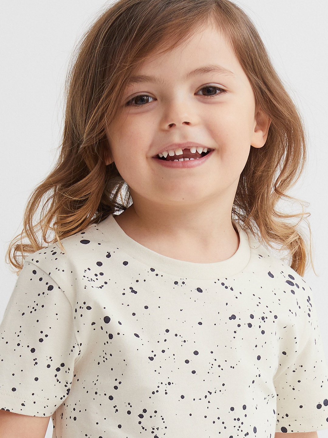 

H&M Boys White Cotton T-shirt
