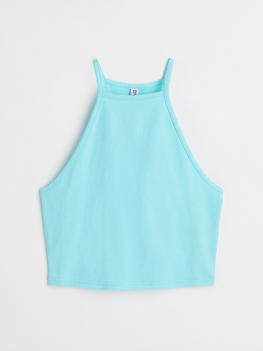 

H&M Women Turquoise Blue Cropped Top